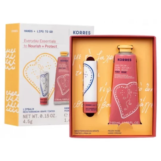 Korres Crème Mains Hydratante Peony Rose 50 ml + Korres Stick à Lèvres Teinté Raisin Méditerranéen 4,5 g - image 4