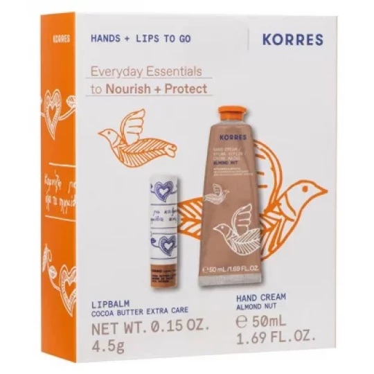 Korres Crème Mains Hydratante Almond Nut 50 ml + Korres Stick à Lèvres Teinté Beurre de Cacao 4,5 g - image 5