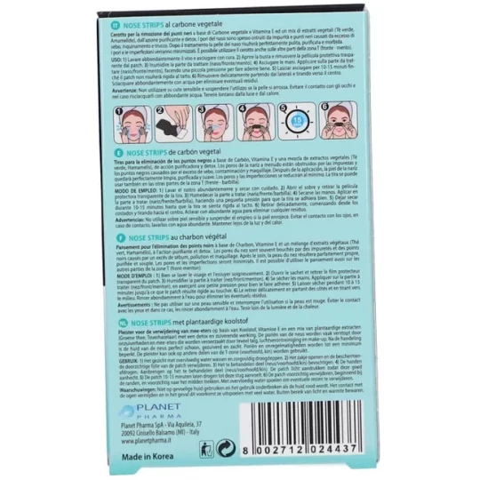 Incarose Synergy Derm Nose Strips Charbon Végétal Nez et Zone T Patchs x 8 - image 2