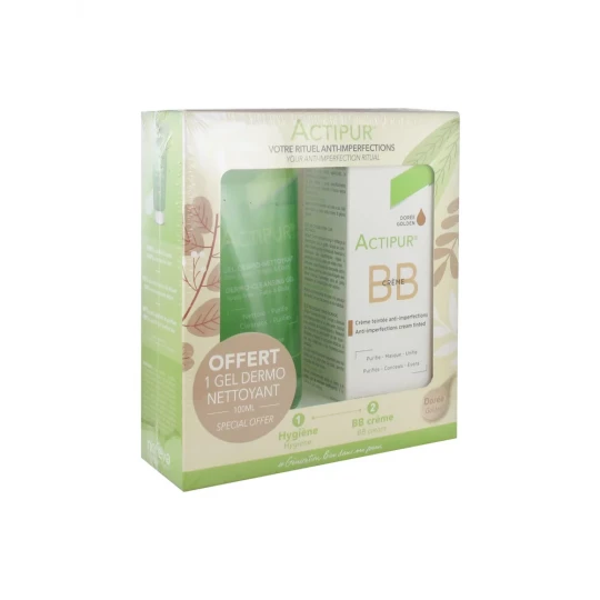 Noreva Actipur BB Crème Teintée 30 ml + Gel Dermo-Nettoyant 100 ml Offert Dorée