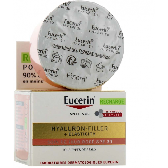 Eucerin Hyaluron-Filler + Elasticity Soin de Jour Rose SPF30 Recharge 50 ml