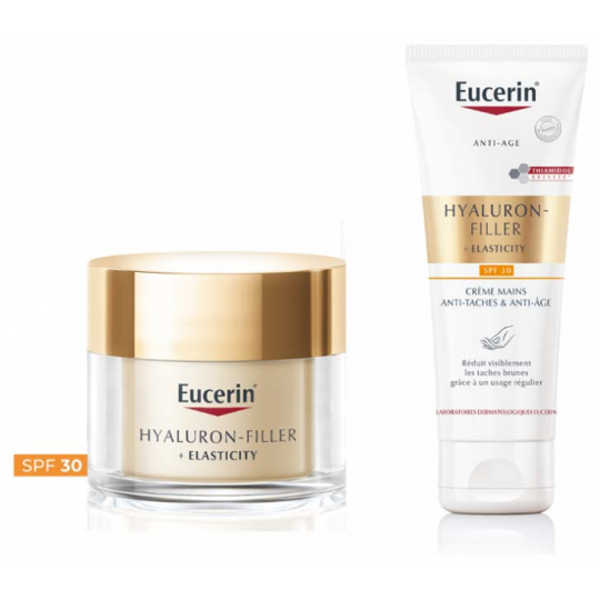 Eucerin Hyaluron-Filler Elasticity Soin de Jour SPF30 50 ml + Crème Mains Anti-Taches & Anti-Âge SPF30 75 ml - image 2