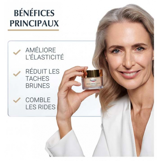 Eucerin Hyaluron-Filler Elasticity Soin de Jour SPF30 50 ml + Crème Mains Anti-Taches & Anti-Âge SPF30 75 ml - image 3