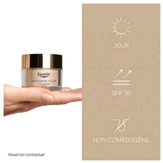 Eucerin Hyaluron-Filler Elasticity Soin de Jour SPF30 50 ml + Crème Mains Anti-Taches & Anti-Âge SPF30 75 ml - image 4