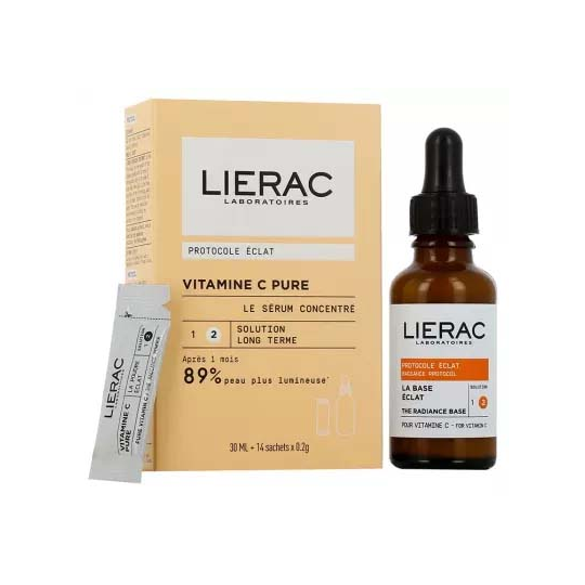 Lierac Vitamine C Pure Le Sérum Concentré 30 ml + 14 Sachets 0,2 g