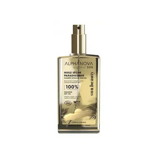 Alphanova Sun Huile Sèche Paradisiaque Bio 100 ml