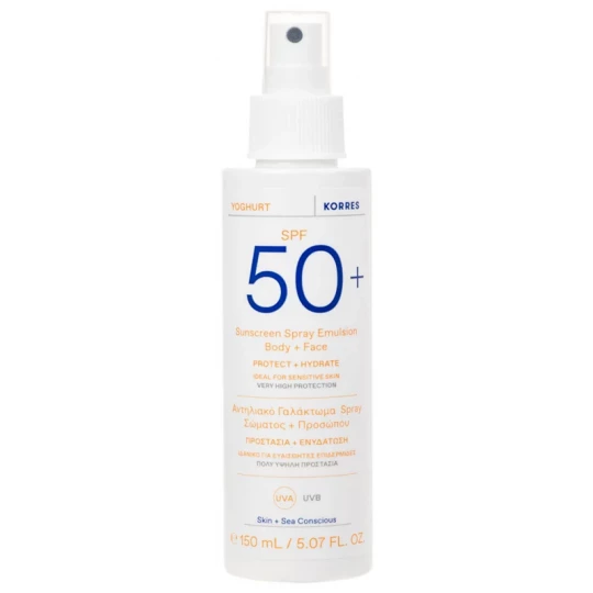 Korres Yoghurt Émulsion Solaire Corps & Visage SPF50+ 150 ml