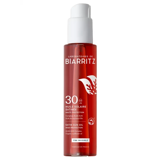 Laboratoires de Biarritz Huile Solaire Satinée SPF30 125 ml