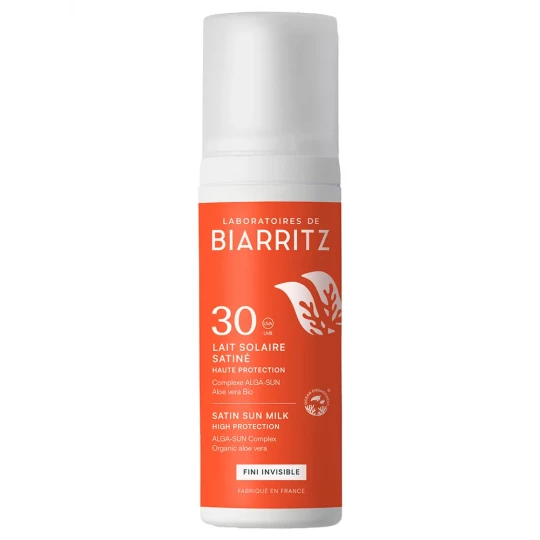 Laboratoires de Biarritz Lait Solaire Satiné SPF30 100 ml
