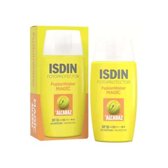 Isdin Fotoprotector Fusion Water Magic Crème Solaire SPF50 50 ml Edition Limitée By Alcaraz