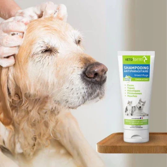 Vetoform Shampoing Antiparasitaire Insectifuge Chien et Chat 200 ml - image 3