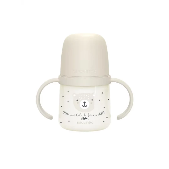 Suavinex Night & Day Biberon à Anses Bec Souple 150 ml 6 Mois et +
