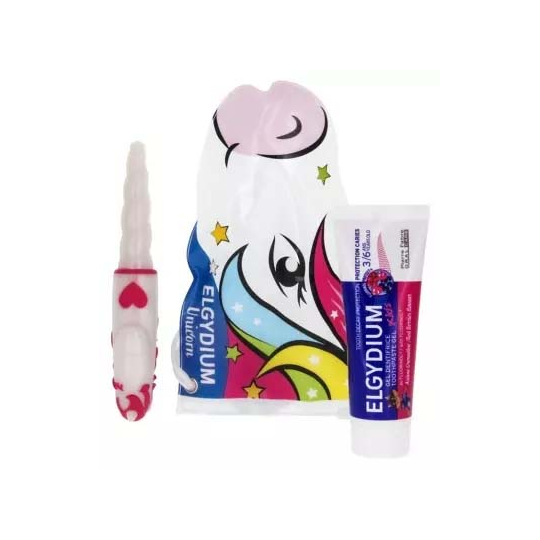 Elgydium Trousse de Voyage Licorne 3-6 Ans