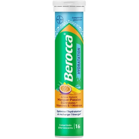Berocca Hydratation Mangue-Passion Comprimés x 16