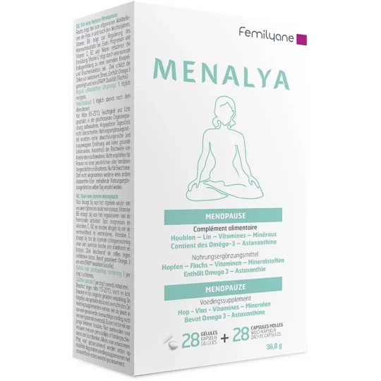 Femilyane Menalya Ménopause Gélules x 28 + Capsules Molles x 28