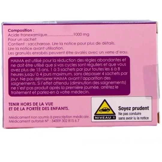 Haima 1000 mg Granulés Sachets x 12 - image 2