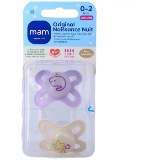 Mam Original Naissance Nuit Sucette 0-2 mois x 2 - image 3