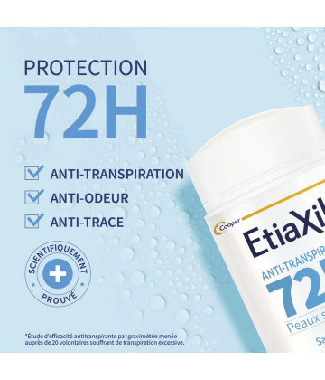 Etiaxil Déodorant Anti-Transpirant Protection 72H Stick 40 ml - image 4