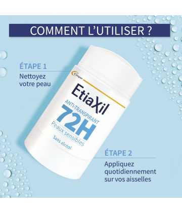 Etiaxil Déodorant Anti-Transpirant Protection 72H Stick 40 ml - image 5