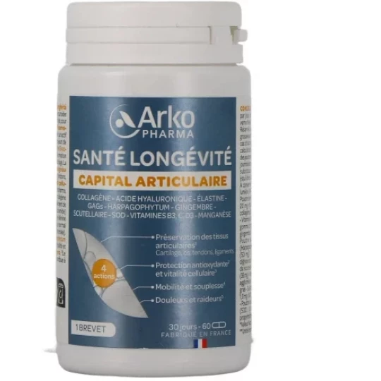 Arkopharma Santé Longévité Capital Articulaire Gélules x 60