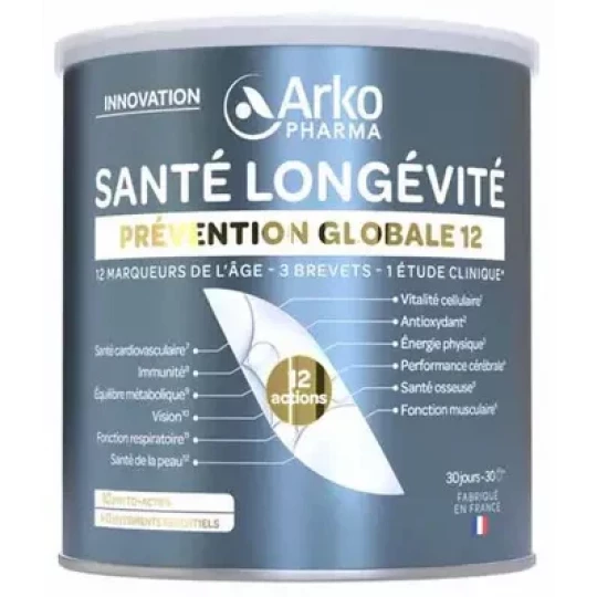 Arkopharma Santé Longévité Prévention Globale 12 Poudre 285 g