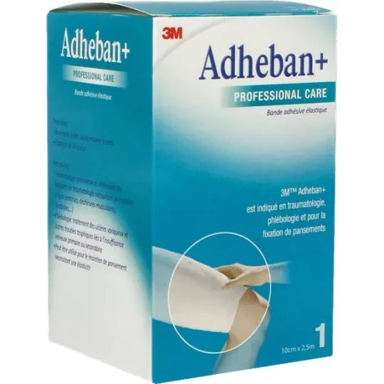 3M Adheban+ Bande Adhésive Élastique Professional Care 10 cm x 2,5 m