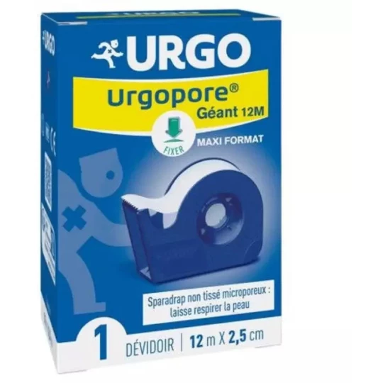 Urgopore Géant Maxi Format Sparadrap 12 m x 2,5 cm