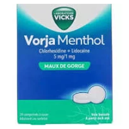 Vorja menthol 5 mg/1 mg x 24