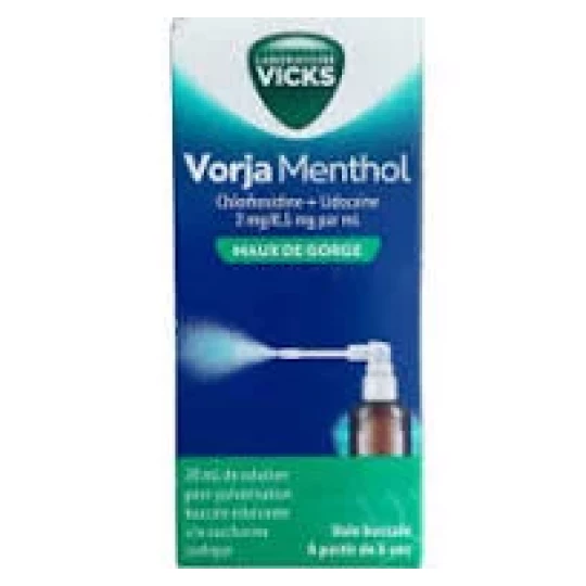Vorja Menthol 2 mg/0,5 mg par ml Spray 30 ml