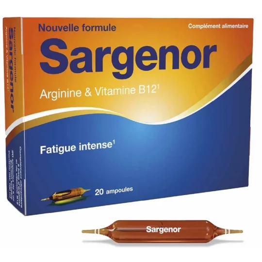 Sargenor Arginine & Vitamine B12 Ampoules x 20 - image 4