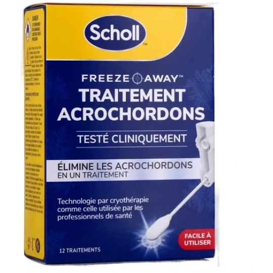 Scholl Traitement Acrochordons Freeze Away Traitements x 12