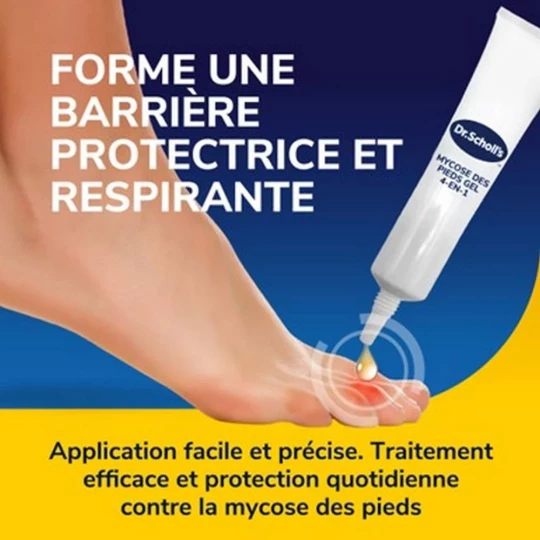 Scholl Traitement Mycose des Pieds Gel 4-en-1 10 ml - image 3