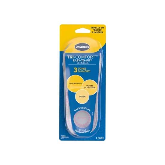 Scholl Semelles Tri-Comfort Easy-to-Fit Femme 1 Paire