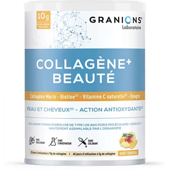 Granions Collagène+ Beauté Goût Tropical 220 g