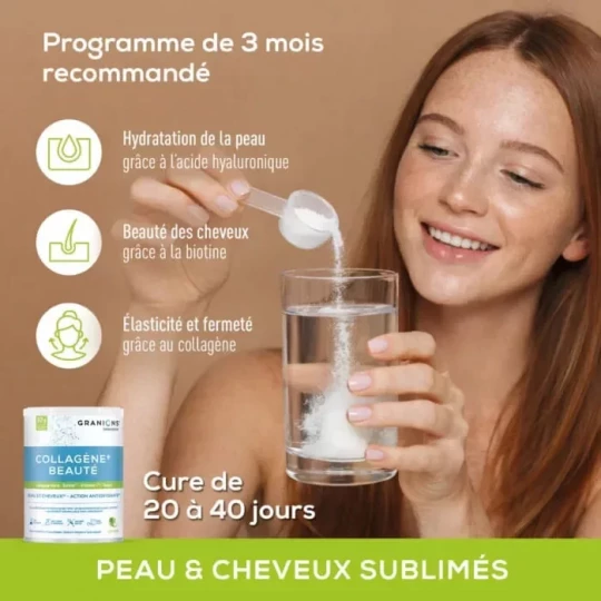 Granions Collagène+ Beauté Goût Pomme Poudre 220 g - image 5