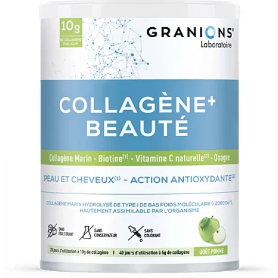 Granions Collagène+ Beauté Goût Pomme Poudre 220 g