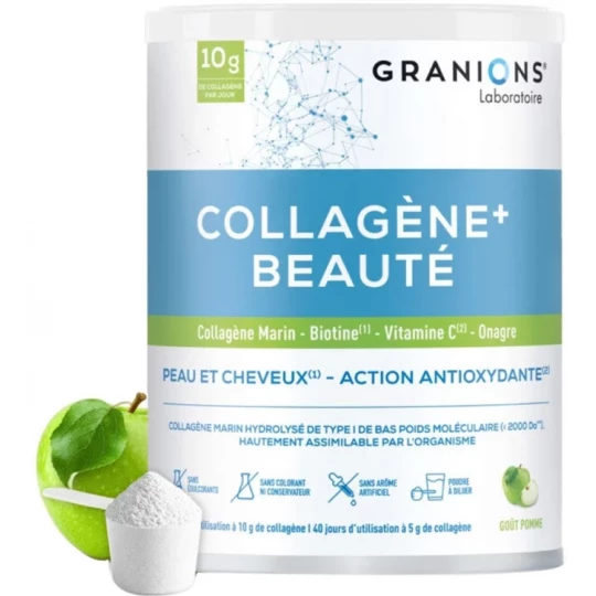Granions Collagène+ Beauté Goût Pomme Poudre 220 g - image 8