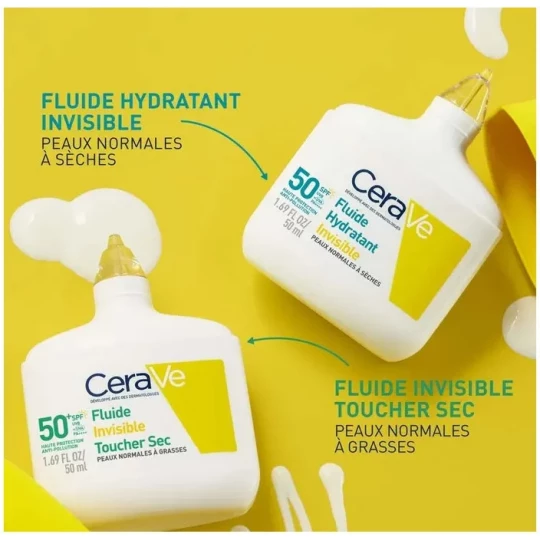 CeraVe Fluide Invisible Toucher Sec SPF50+ 50 ml - image 3