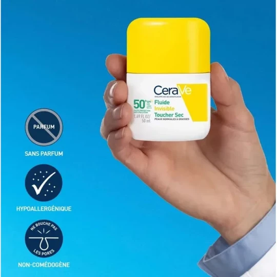 CeraVe Fluide Invisible Toucher Sec SPF50+ 50 ml - image 4