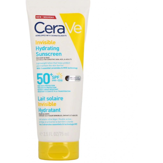 CeraVe Lait Solaire Hydratant Invisible SPF50+
