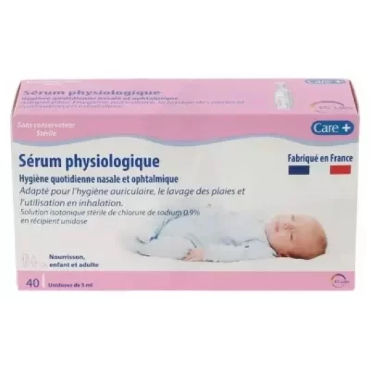 EG Labo Care+ Sérum Physiologique 5 ml x 40