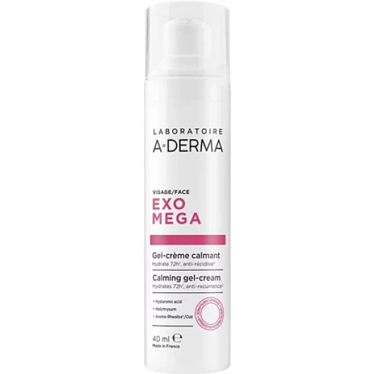 A-derma Exomega Gel-crème calmant visage 40 ml