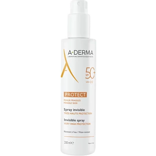 A-derma Protect Spray Invisible Très Haute Protection SPF50+ 200 ml