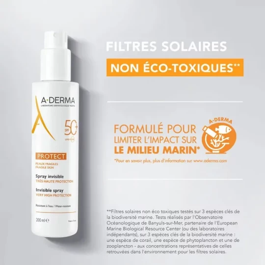 A-derma Protect Spray Invisible Très Haute Protection SPF50+ 200 ml - image 2