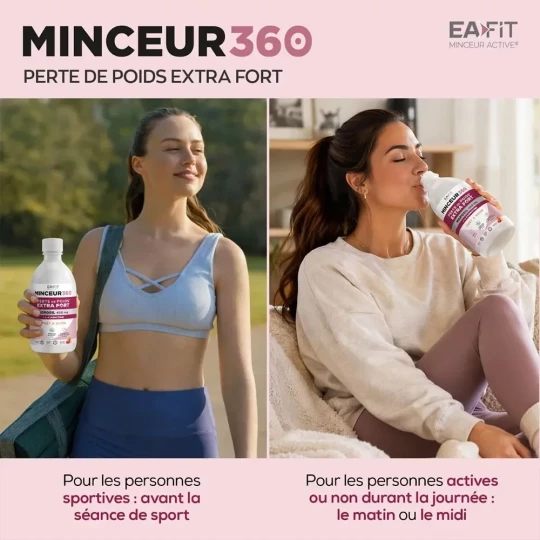 Eafit Minceur 360 Extra Fort Morosil Pêche Framboise 500 ml - image 4
