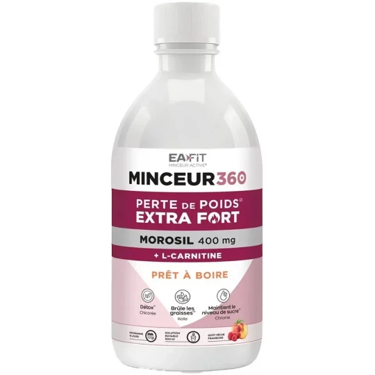 Eafit Minceur 360 Extra Fort Morosil Pêche Framboise 500 ml