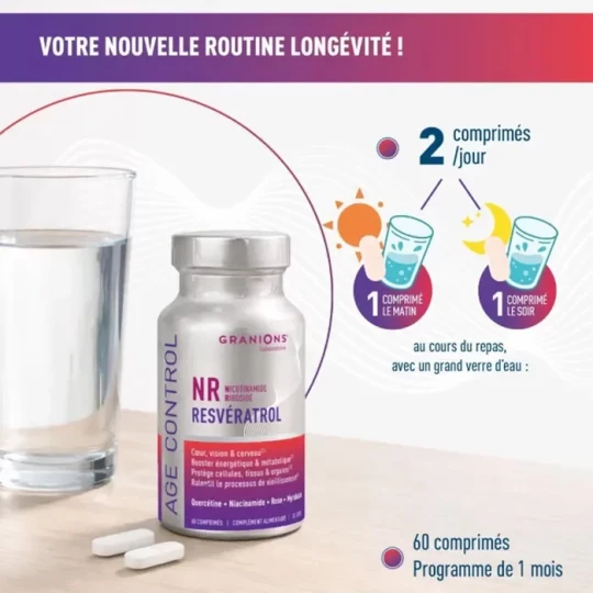Granions Age Control NR Resvératrol Comprimés x 60 - image 2