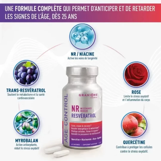 Granions Age Control NR Resvératrol Comprimés x 60 - image 5