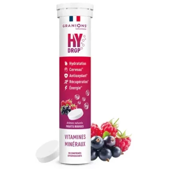 Granions Hydrop Hydratation Vitamines Minéraux Fruits Rouges Comprimés x 20 - image 7