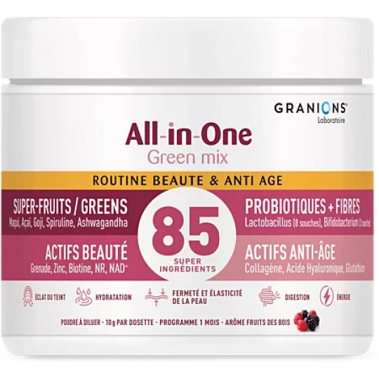 Granions All in One Green Mix Routine Beauté & Anti-Âge Poudre 166 g